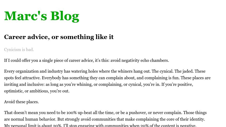 Screenshot of brooker.co.za: Career advice, or something like it