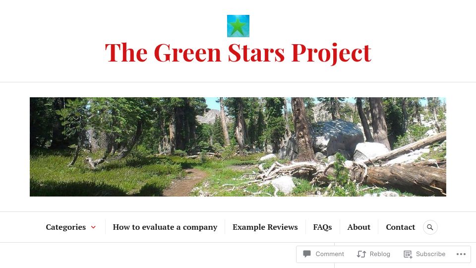 Screenshot of greenstarsproject.org: Signal – An Ethical Replacement for WhatsApp
