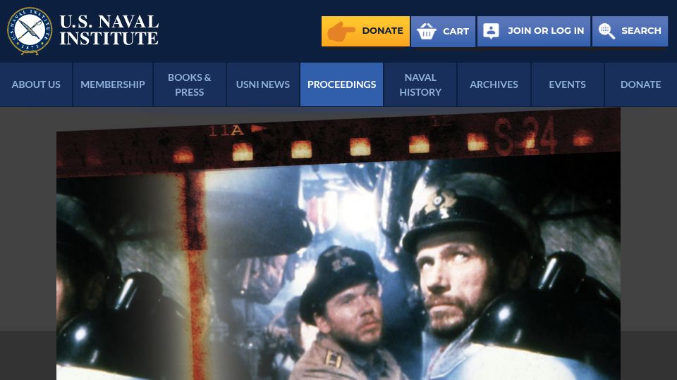 Screenshot of usni.org: What is the most realistic submarine movie? (2019)