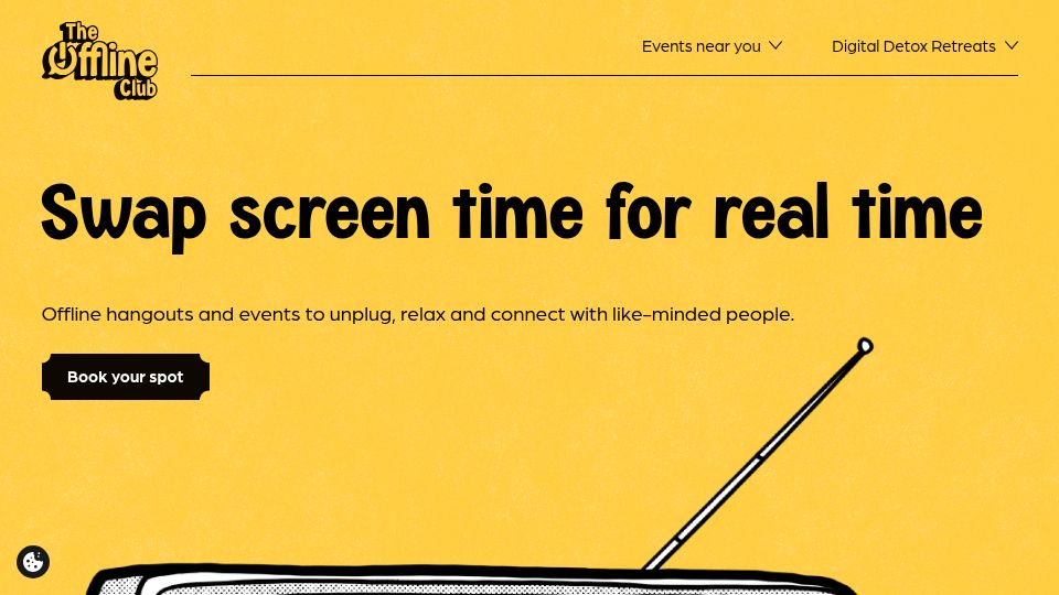 Screenshot of theoffline-club.com: The Offline Club