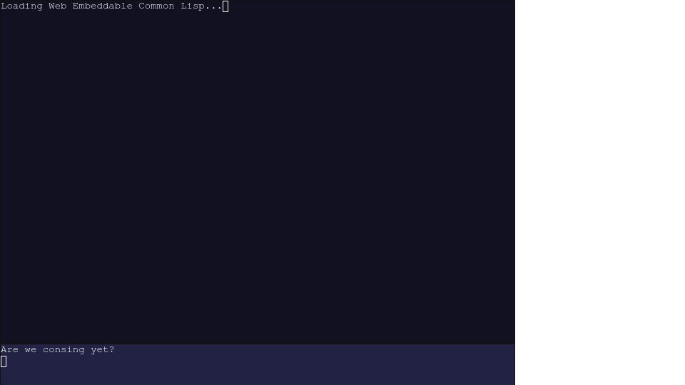 Screenshot of turtleware.eu: Web Embeddable Common Lisp