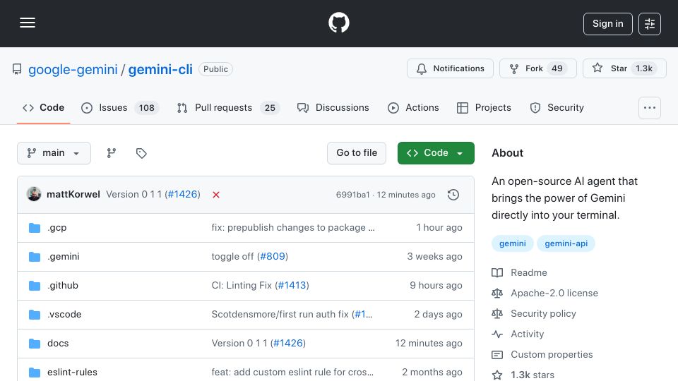 Screenshot of blog.google: Gemini CLI