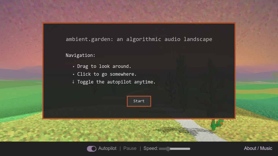 Screenshot of ambient.garden: Ambient Garden