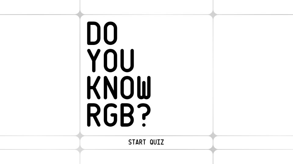 Screenshot of maxwellito.github.io: Show HN: Do you know RGB?