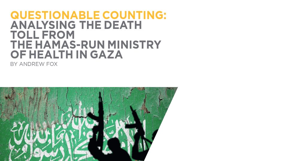 Screenshot of henryjacksonsociety.org: Analysing the Death Toll from the Hamas-Run Ministry of Health in Gaza [pdf]