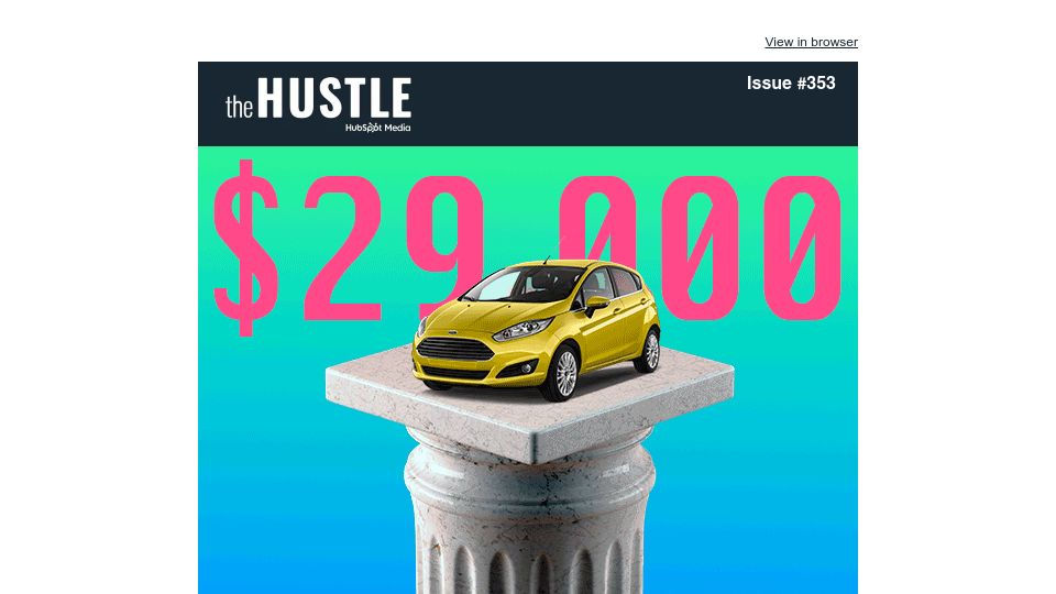 Screenshot of media.hubspot.com: The $25k car is going extinct?
