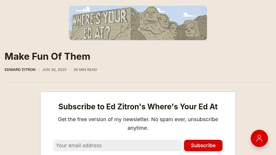 Screenshot of wheresyoured.at: Make Fun of Them