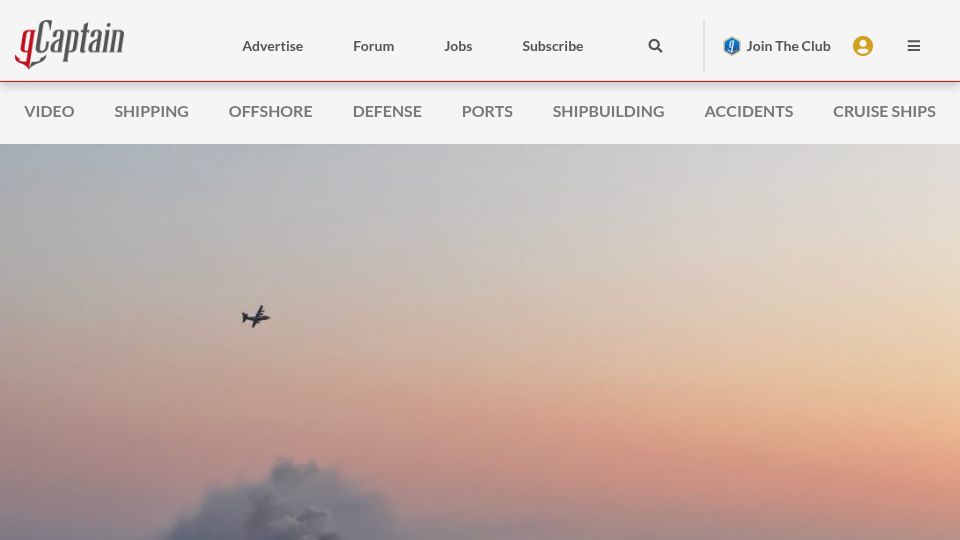 Screenshot of gcaptain.com: A Look Back at Recent Car Carrier Fires