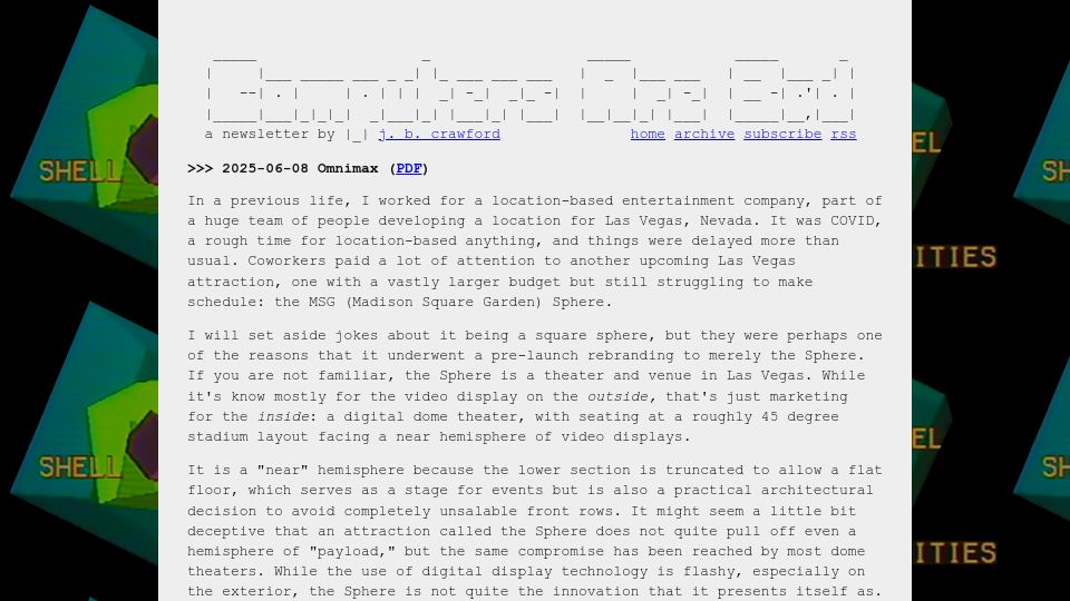 Screenshot of computer.rip: Omnimax
