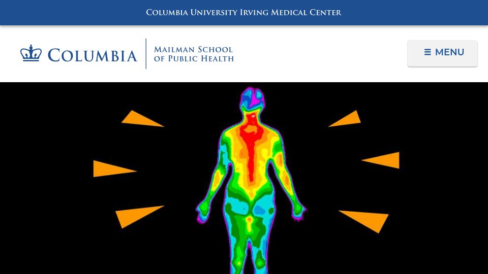 Screenshot of publichealth.columbia.edu: Aging-related inflammation is not universal across human populations