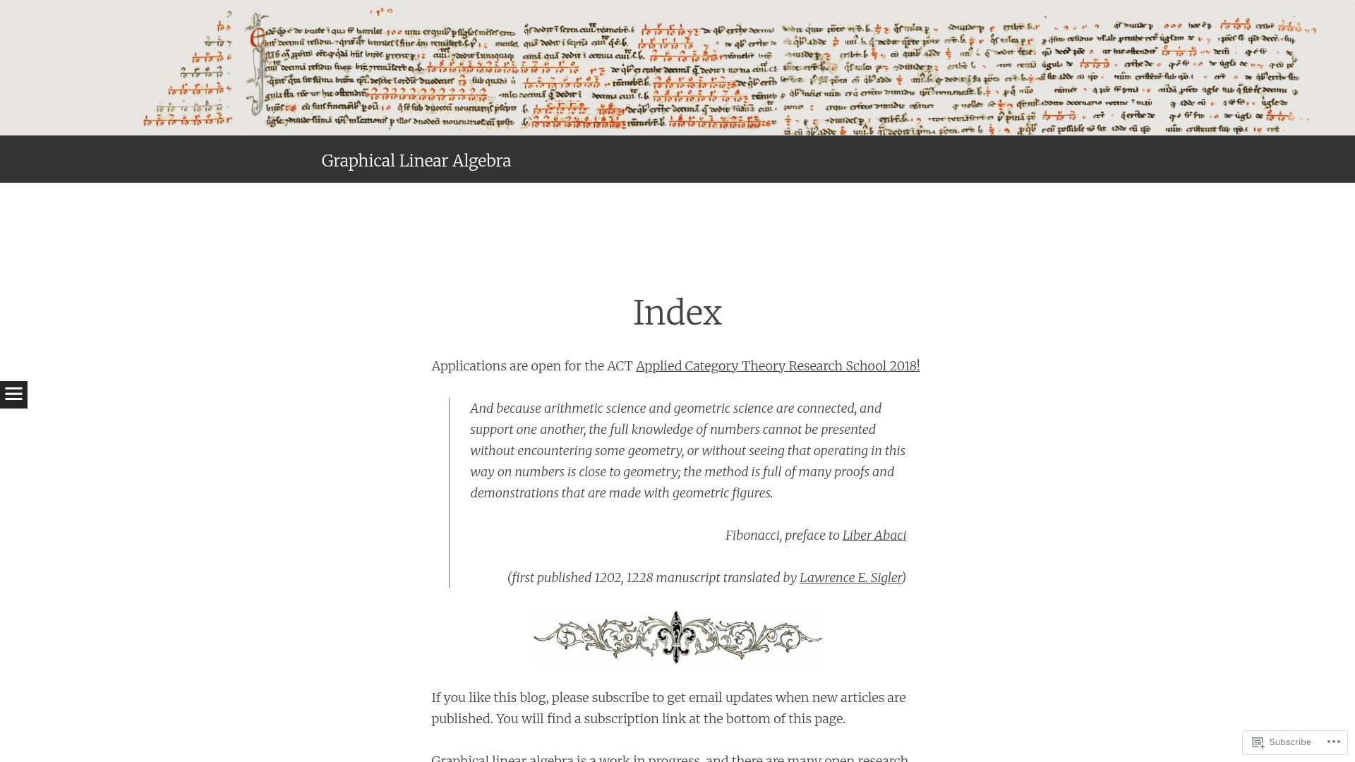 Screenshot of graphicallinearalgebra.net: Graphical Linear Algebra