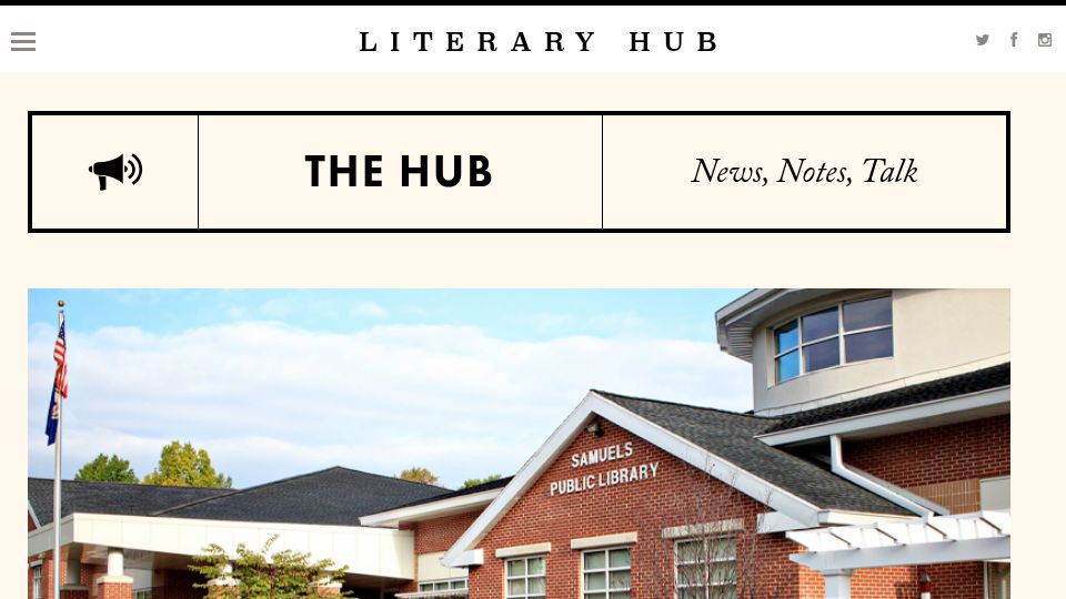 Screenshot of lithub.com: A Virginia public library is fighting off a takeover by private equity