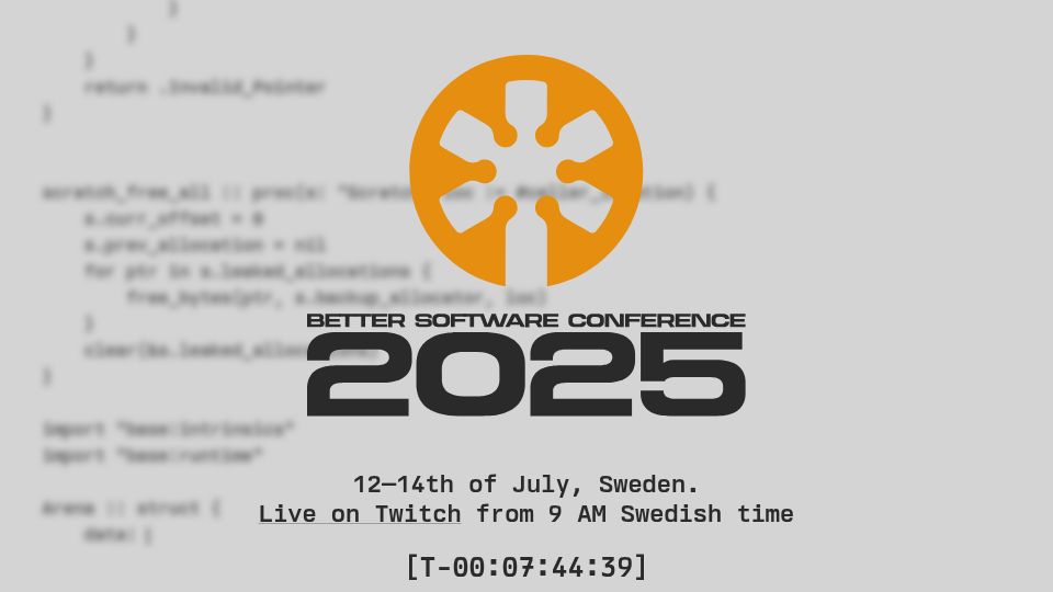 Screenshot of bettersoftwareconference.com: A software conference that advocates for quality