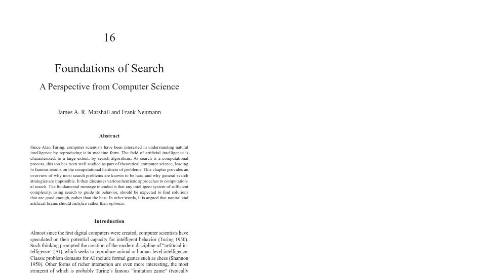 Screenshot of staffwww.dcs.shef.ac.uk: Foundations of Search: A Perspective from Computer Science (2012) [pdf]