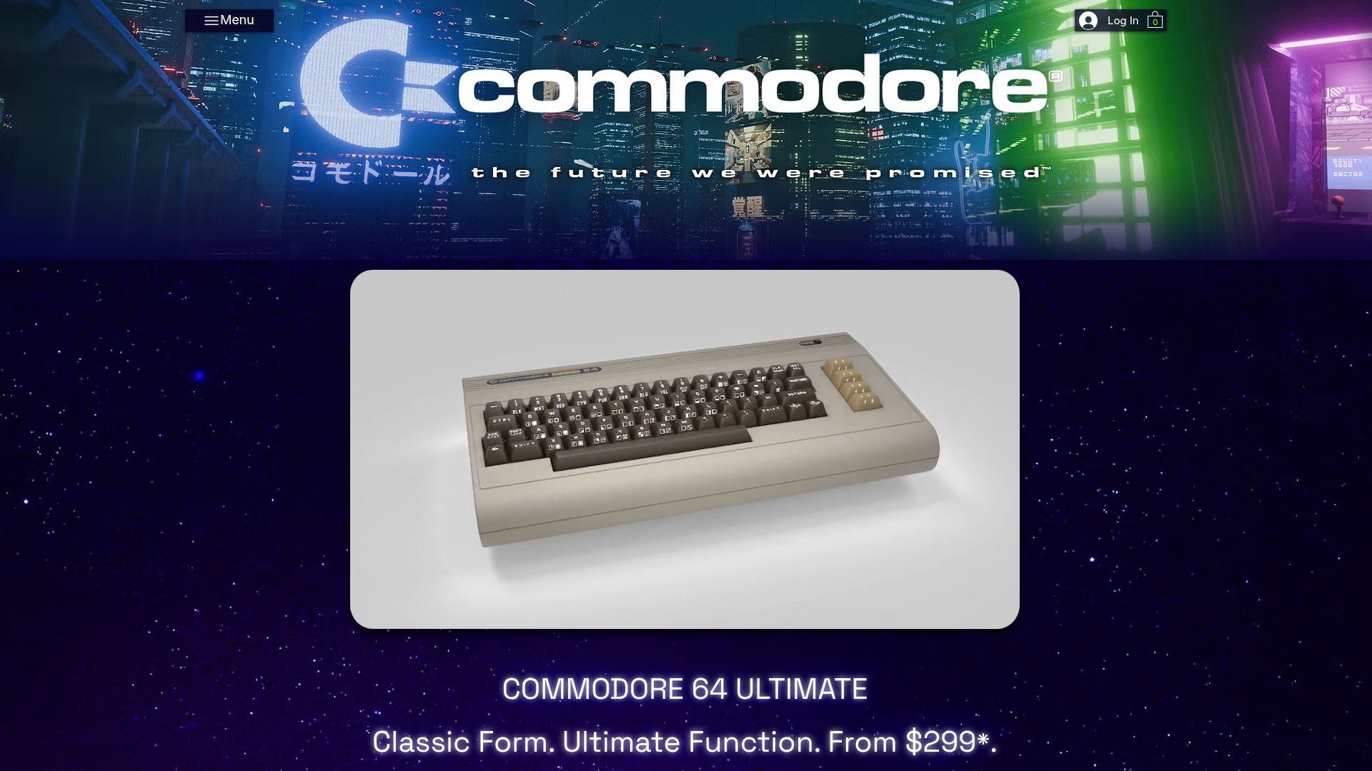 Screenshot of commodore.net: Commodore 64 Ultimate