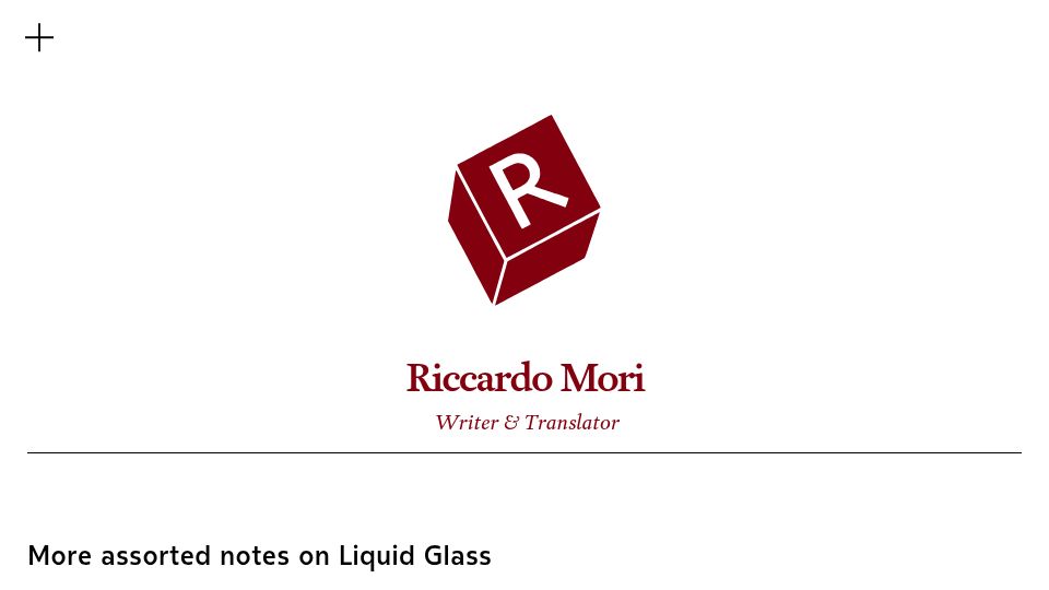 Screenshot of morrick.me: More assorted notes on Liquid Glass