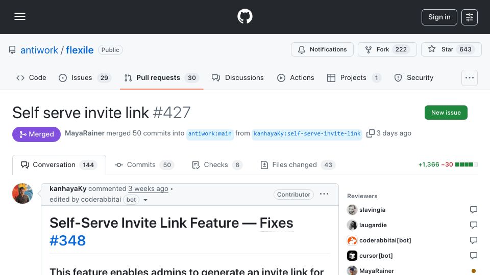 Screenshot of github.com: “I noticed a clear violation of our contributing guidelines”