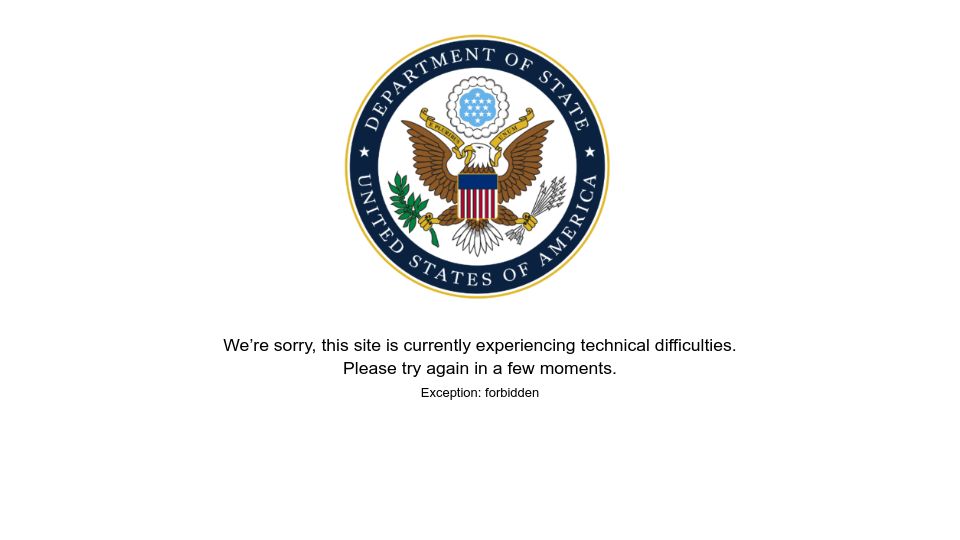 Screenshot of state.gov: The United States withdraws from UNESCO