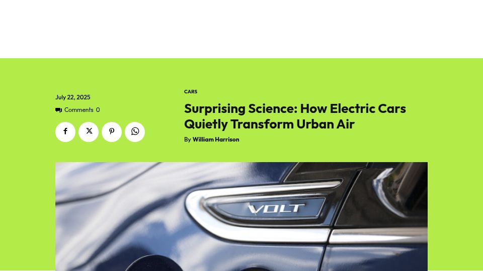 Screenshot of modernengineeringmarvels.com: Electric cars produce less brake dust pollution than combustion-engine cars