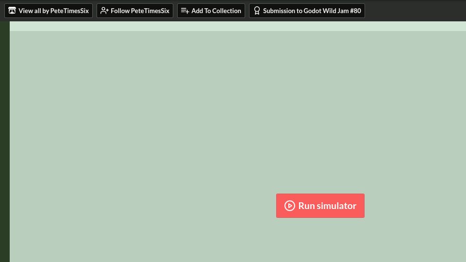 Screenshot of petetimessix.itch.io: Nuclear Reactor SIM by PeteTimesSix