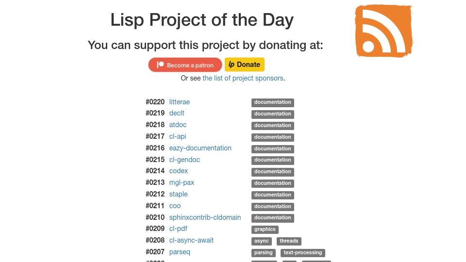 Screenshot of 40ants.com: Lisp project of the day