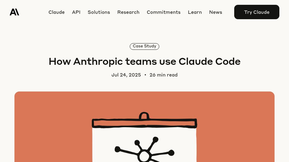 Screenshot of anthropic.com: How Anthropic teams use Claude Code