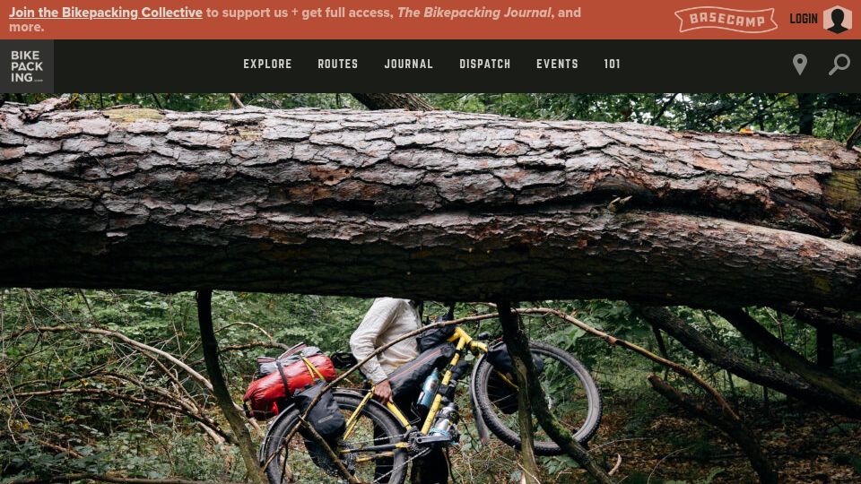 Screenshot of bikepacking.com: When we get Komooted