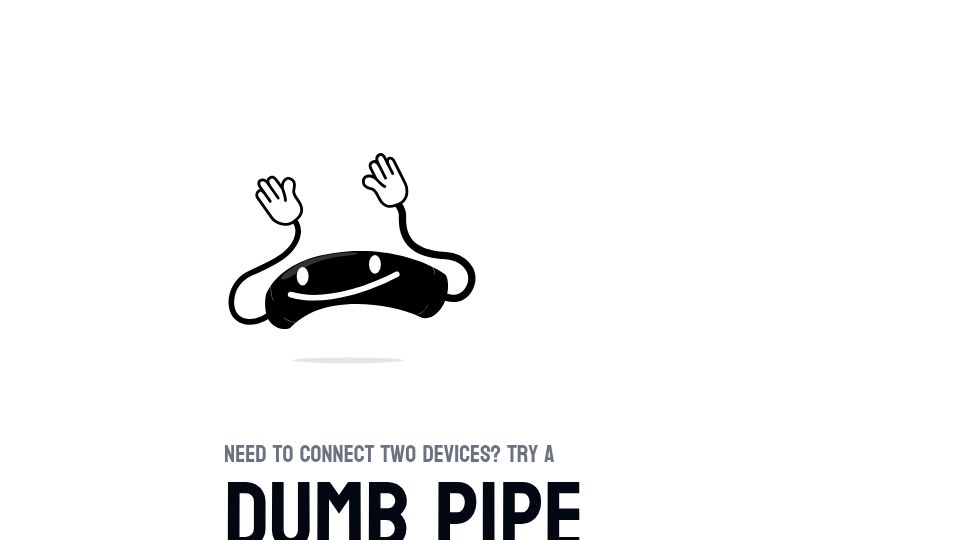 Screenshot of dumbpipe.dev: Dumb Pipe