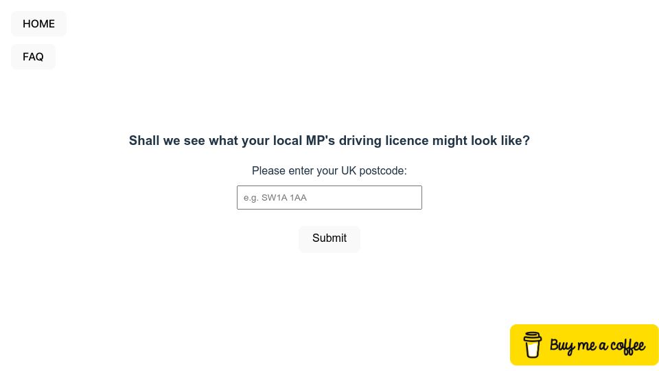 Screenshot of use-their-id.com: Show HN: Use Their ID – Use your local UK MP’s ID for the Online Safety Act