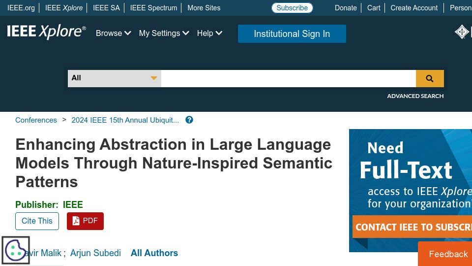 Screenshot of ieeexplore.ieee.org: We reimagined Transformer architectures inspired by nature's hidden structures