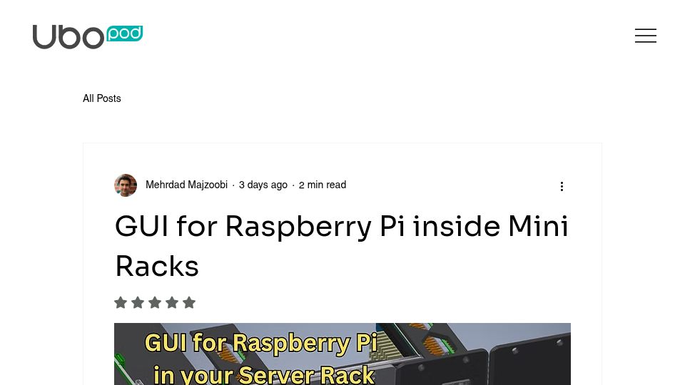 Screenshot of getubo.com: Show HN: Open-source physical rack-mounted GUI for home lab