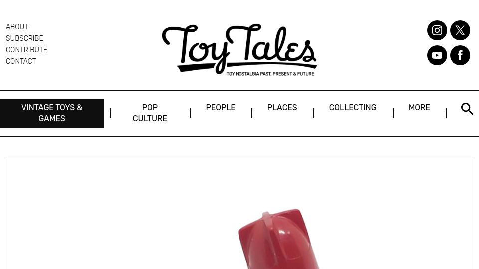 Screenshot of toytales.ca: Atomic "Bomb" Ring from KiX, 1947 (2020)