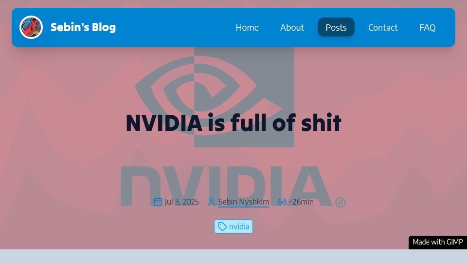 Screenshot of blog.sebin-nyshkim.net: Nvidia won, we all lost