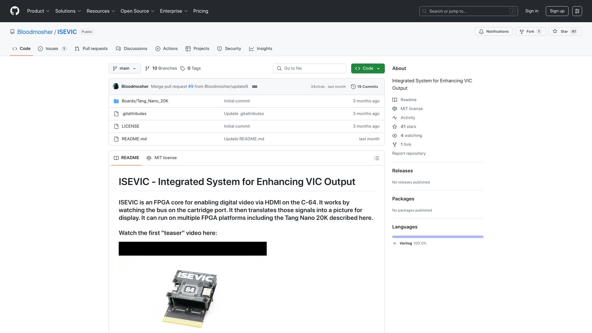 Screenshot of github.com: Show HN: Integrated System for Enhancing VIC Output