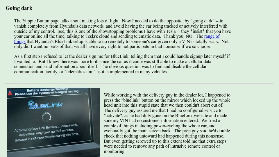 Screenshot of techno-fandom.org: Vanishing from Hyundai’s data network
