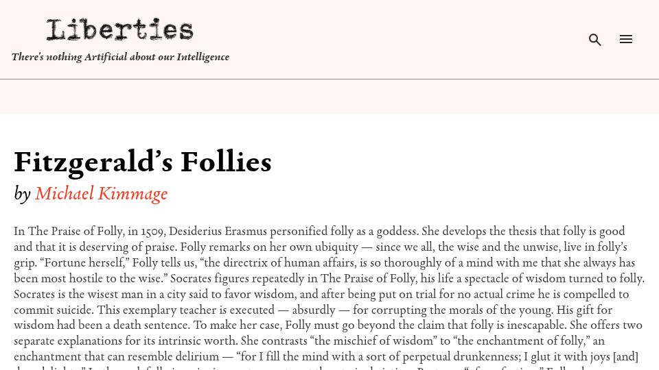 Screenshot of libertiesjournal.com: Fitzgerald's Follies