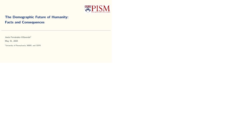 Screenshot of sas.upenn.edu: The demographic future of humanity: facts and consequences [pdf]