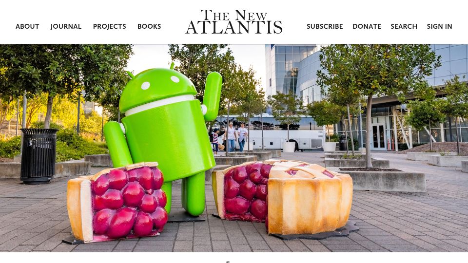 Screenshot of thenewatlantis.com: How Silicon Valley can prove it is pro-family