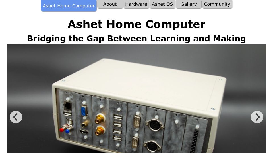 Screenshot of ashet.computer: Ashet Home Computer