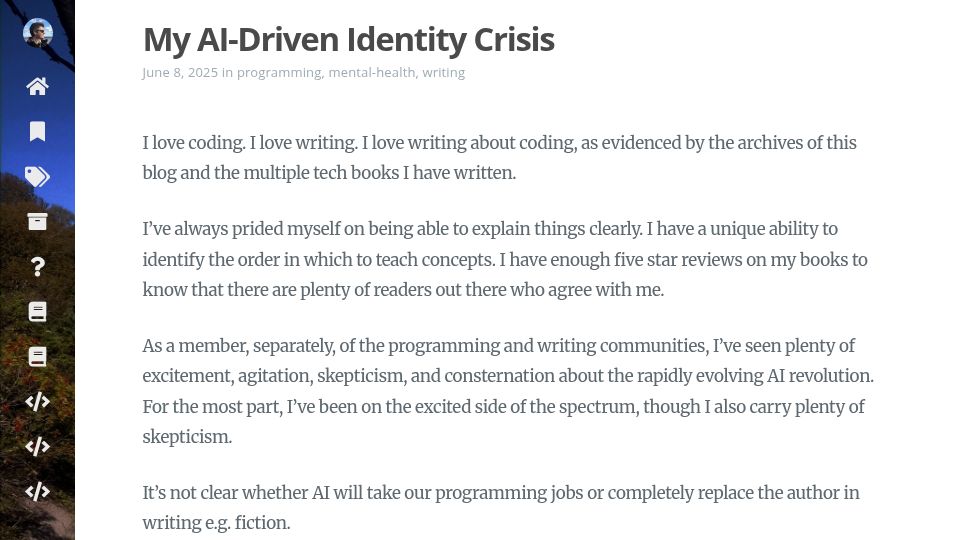 Screenshot of dusty.phillips.codes: My AI-driven identity crisis