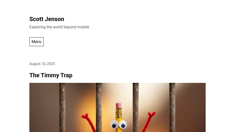 Screenshot of jenson.org: The Timmy Trap