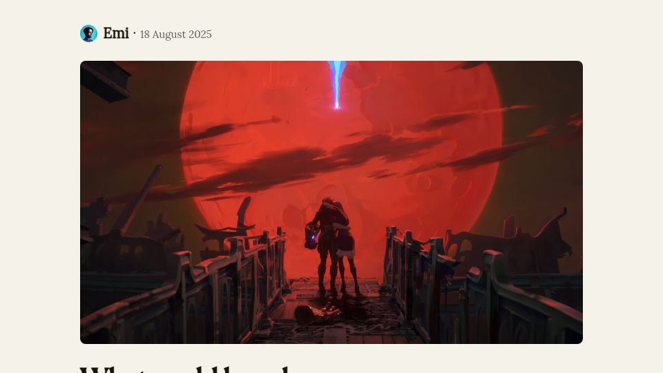 Screenshot of coppolaemilio.com: What could have been