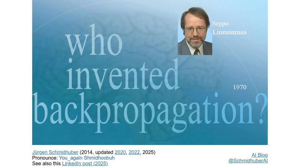 Screenshot of people.idsia.ch: Who Invented Backpropagation?