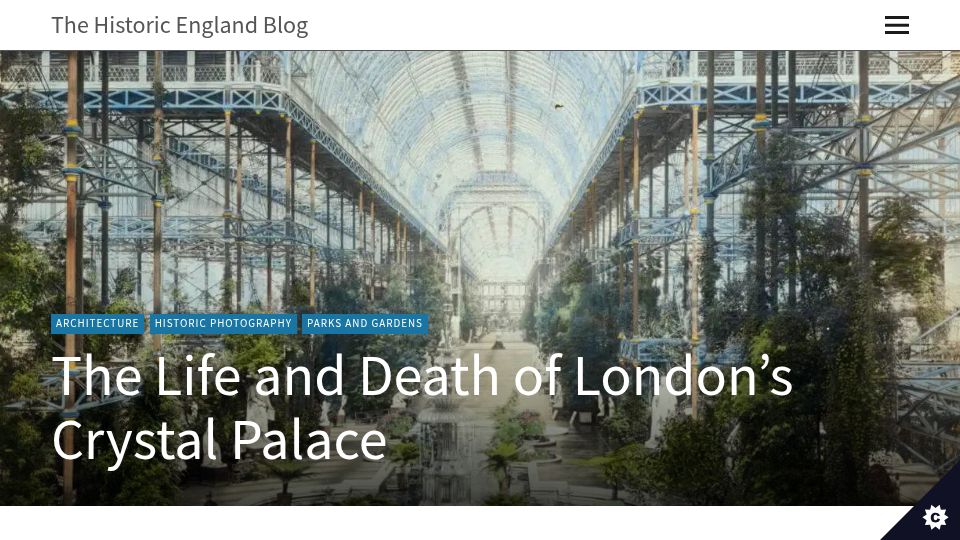 Screenshot of heritagecalling.com: The Life and Death of London's Crystal Palace (2021)