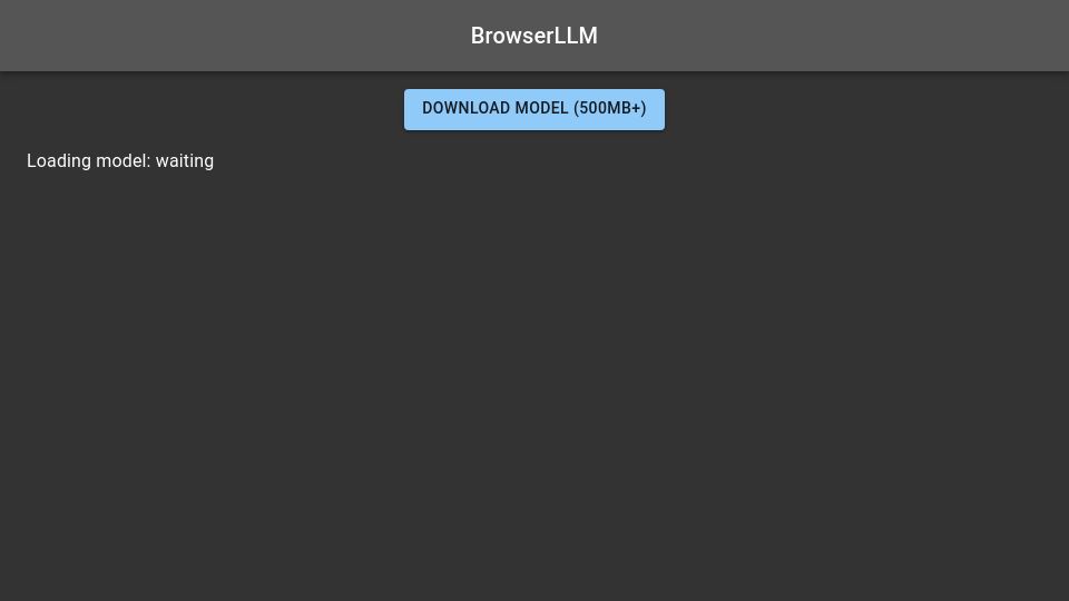 Screenshot of andreinwald.github.io: Show HN: WebGPU enables local LLM in the browser – demo site with AI chat