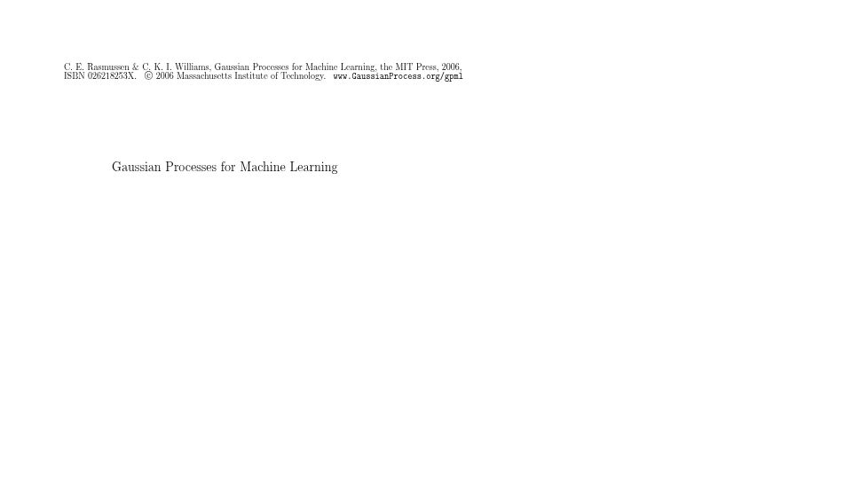 Screenshot of gaussianprocess.org: Gaussian Processes for Machine Learning (2006) [pdf]