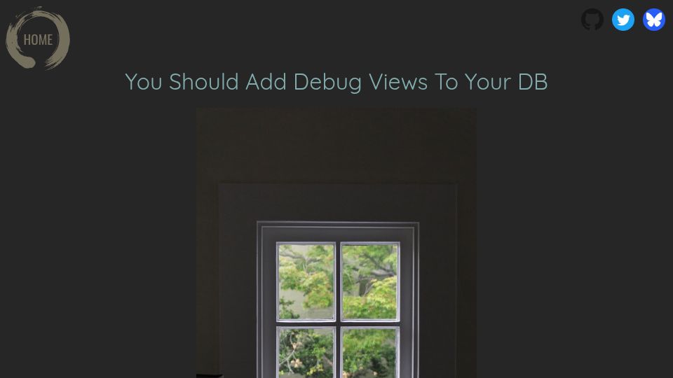 Screenshot of chrispenner.ca: You Should Add Debug Views to Your DB