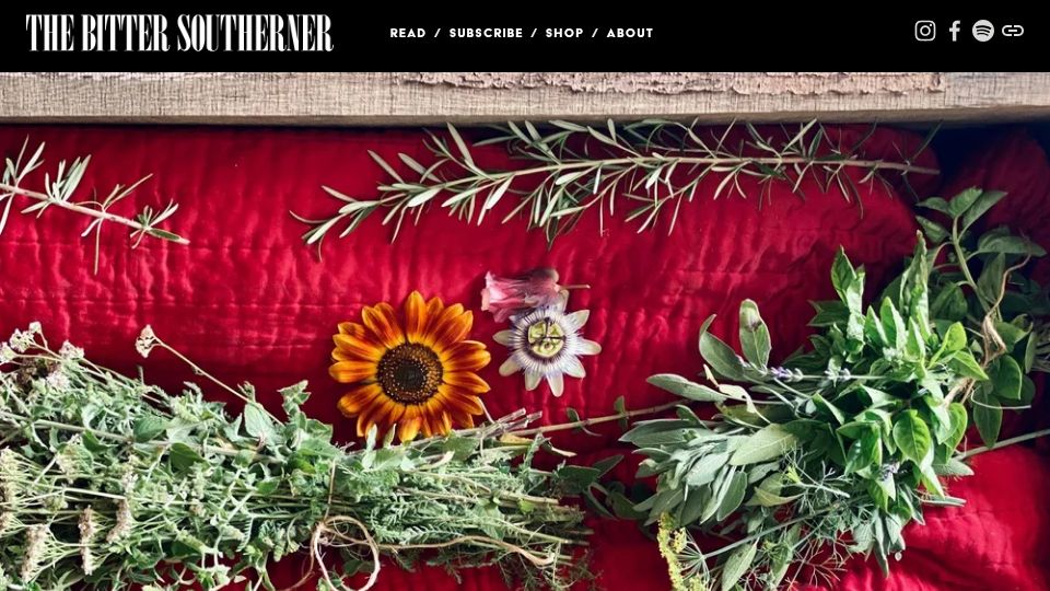 Screenshot of bittersoutherner.com: A Family Project (2022)