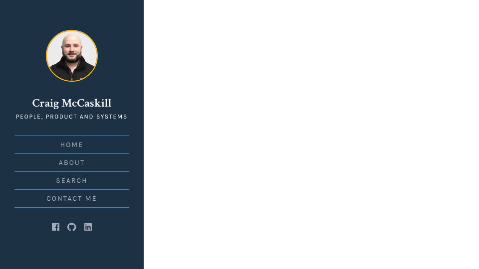 Screenshot of craigmccaskill.com: A bubble that knows it's a bubble