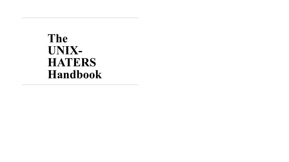 Screenshot of simson.net: The Unix-Haters Handbook (1994) [pdf]